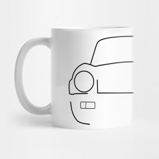 Triumph Spitfire 1500 1970s British classic car black outline Mug